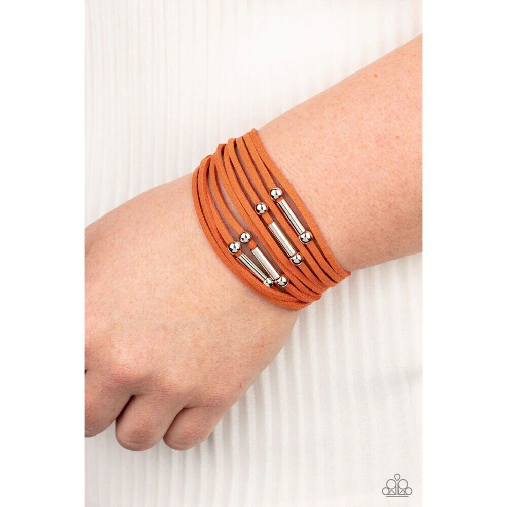 Back to Backpacker Orange Bracelet